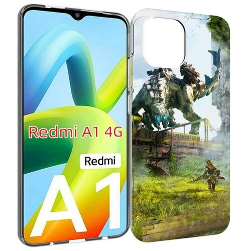 Чехол MyPads Horizon Zero Dawn для Xiaomi Redmi A1 задняя-панель-накладка-бампер чехол mypads horizon zero dawn art для xiaomi redmi k60e задняя панель накладка бампер