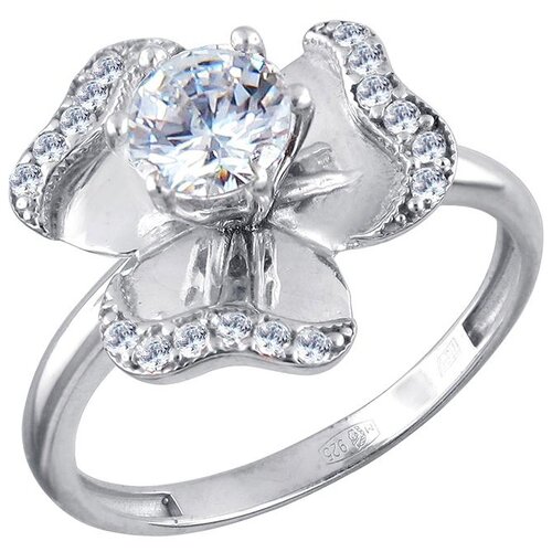 фото Эстет кольцо с 19 фианитами из серебра 01к1511424, размер 17.5