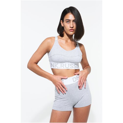 фото Топ рельефный , размер s-m, серый dnk