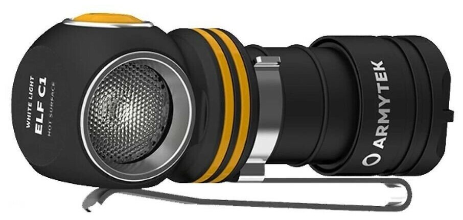 Фонарь налобный-мульти Armytek Elf C1 LH351D, 1000 lm, белый, до 103м, 1x18350, IP68, 56г