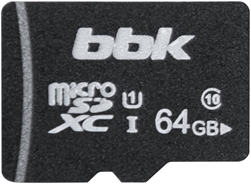 Микро SD карта BBK 064GXCU1C10A 64Гб микро SDXC UHS-1 класс 10 адаптер