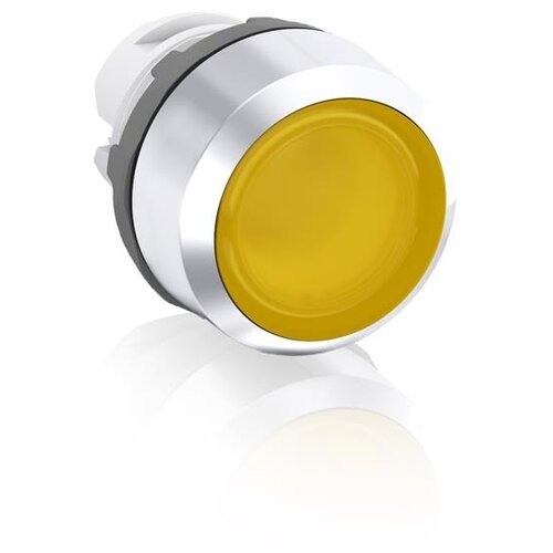 Передняя часть (головка) нажимной кнопки ABB кнопка 10мм желтая с фиксацией