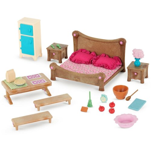Набор мебели игровой Li'l Woodzeez Спальня и столовая игровой набор li l woodzeez класс и игровая площадка lw6124