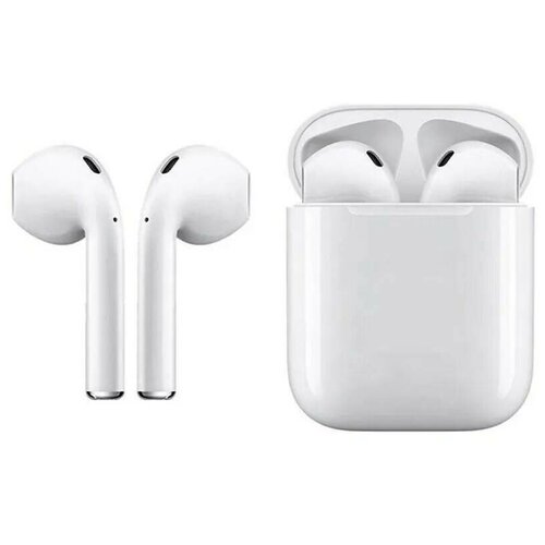 Беспроводные наушники APods 2 с беспроводным зарядным футляром и анимацией белый 280000₽