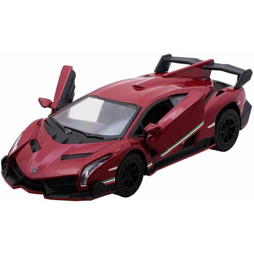 Машинка металлическая инерционная Lamborghini Veneno KT5367D 1:36 KINSMARTлическая инерционная Lamborghini Aventador LP 700-4 KT5355DF 1:38 KINSMART hot wheels mini alloy toys night burnerz lamborghini huracan lp 620 2 super trofeo 1 64 metal diecast model car kids gift