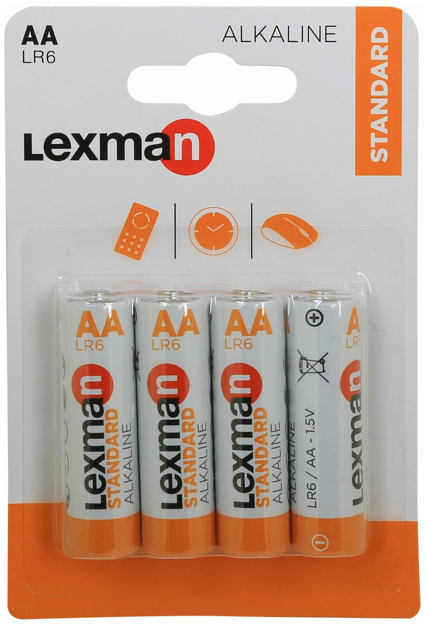 Батарейка алкалиновая Lexman LR6 АА 4 шт.