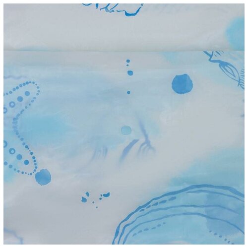 Штора для ванной Посейдон 180х180 см полиэтилен цвет белый 1 шт 600₽