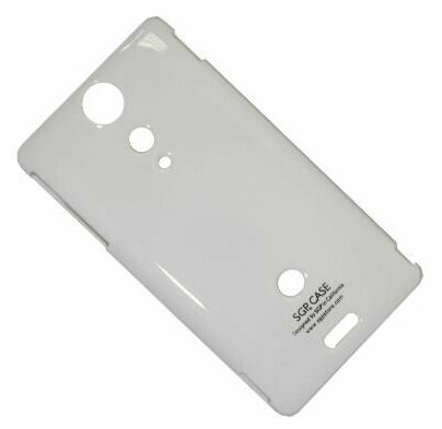 Чехол для Sony LT29 (Xperia TX) задняя крышка пластик лакированный SGP Case Ultra Slider <белый>