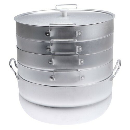 Электромантоварка Праздничная 1500 Вт 15 л 4 сетки серебристая 671500₽