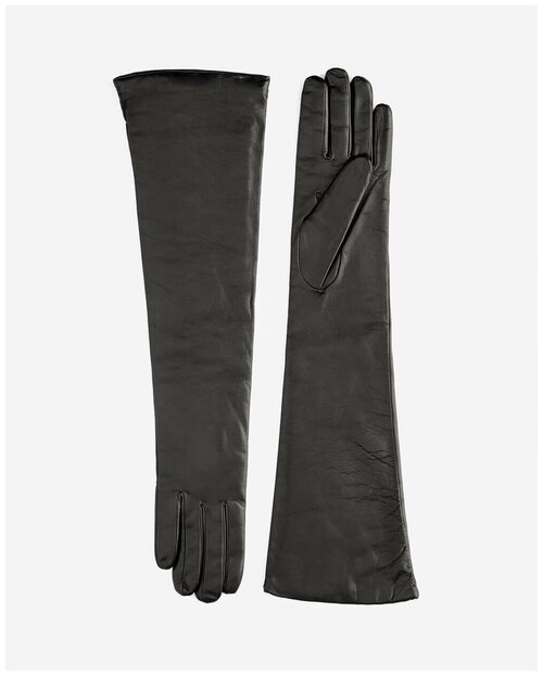 Перчатки Marco Vanoli, демисезон/зима, натуральная кожа, подкладка, размер 7.5, черный