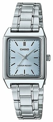 Наручные часы CASIO LTP-V007D-2E, голубой, серебряный