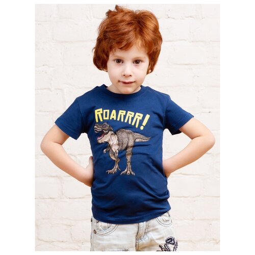 фото Футболка mor размер 92-98, темно-синий