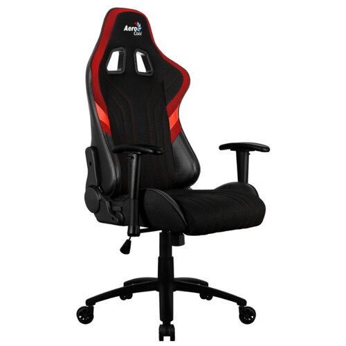 фото Компьютерное кресло aerocool aero 1 alpha игровое, обивка: текстиль, цвет: черный/красный