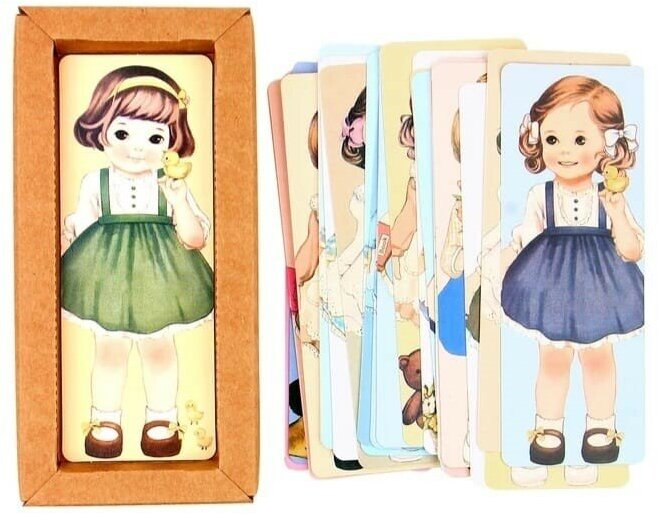 Подарочный набор закладок для книг "Девочки Куколки" (30 шт.)