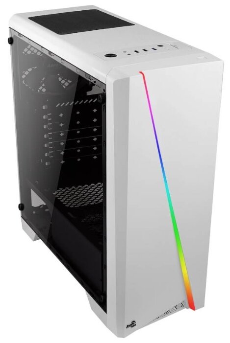 Корпус ATX Aerocool Cylon, Midi-Tower, без БП, белый [cylon wh]