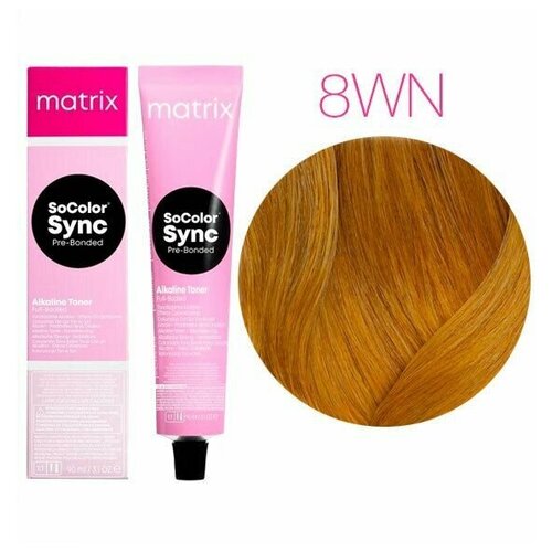 Matrix SoColor Sync краска для волос, 8WN светлый блондин теплый натуральный