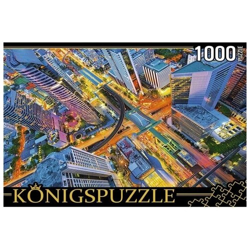 Пазлы Konigspuzzle. Таиланд. Ночной Бангкок, 1000 элементов пазлы 1000 элементов konigspuzzle германия озеро айбзее