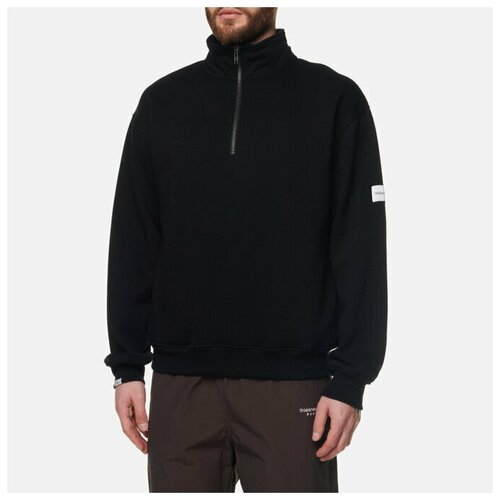 фото Мужская толстовка thisisneverthat half zip pullover чёрный, размер s