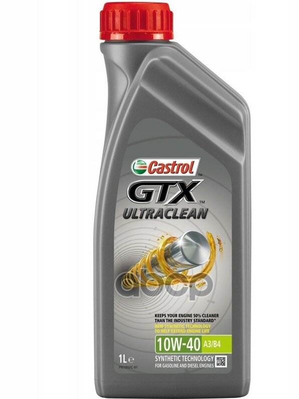 Castrol Масло Моторное Gtx Ultraclean 10W-40 A3/B4 1Л