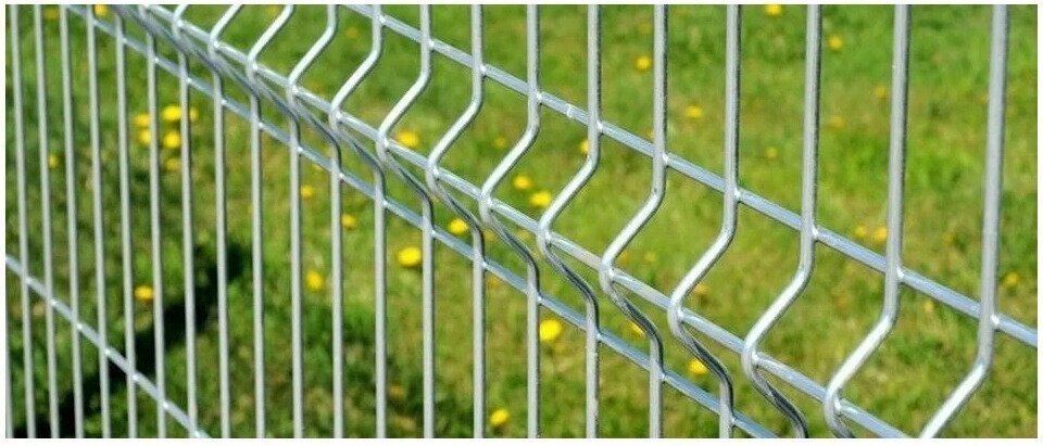 Забор металлический, Ограждение садовое из 3 D Панелей Преграда 3,8 , 2700х1470 мм., 5 шт. - фотография № 8
