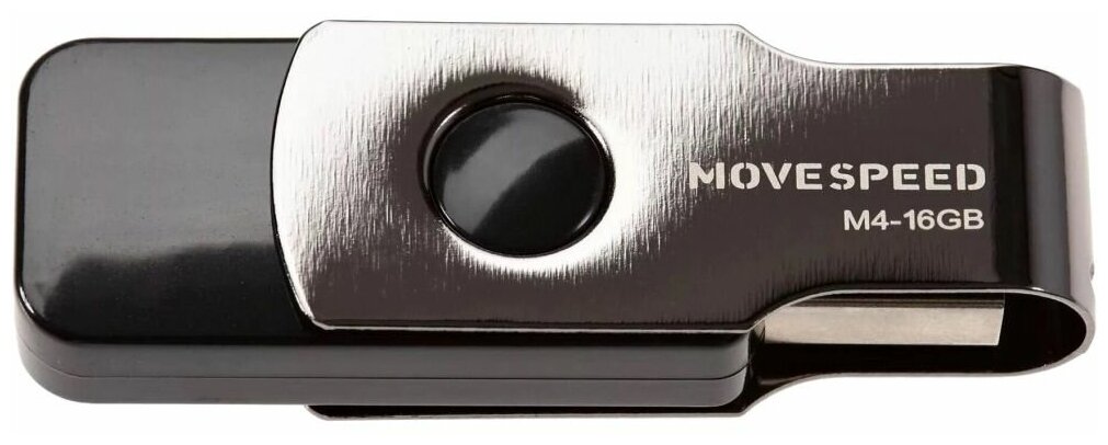 USB2.0 16GB Move Speed М4 черный Move Speed 16GB М4 (M4-16G) - фото №1