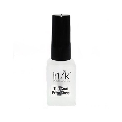 Irisk Professional Верхнее покрытие Top Coat Extra Gloss, прозрачный, 8 мл irisk professional верхнее покрытие moon glow top 01 pink 8 мл 5 г