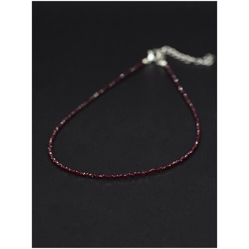 Колье Koshika, шпинель, длина 34 см, бордовый