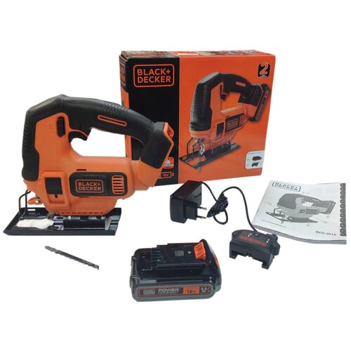 Лобзик аккумуляторный Black+Decker BDCJS18E1 (18 В, 2,5 а/ч)