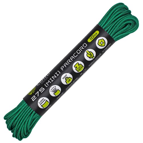 Паракорд 275 (мини) CORD nylon 10м RUS (emerald green)