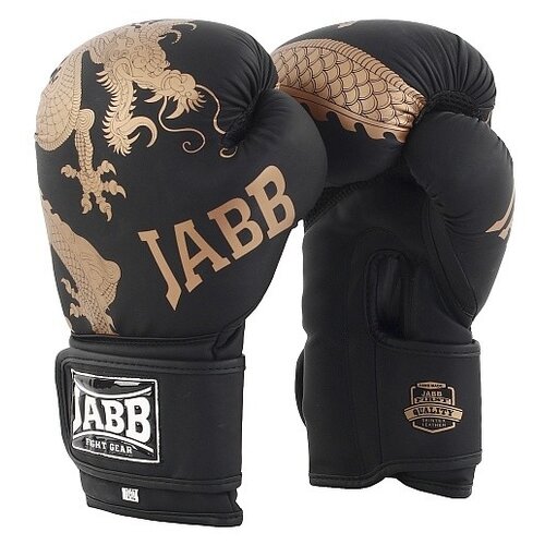 фото Перчатки боксерские "jabb. je-4070/asia bronze dragon", черный, 8 унций