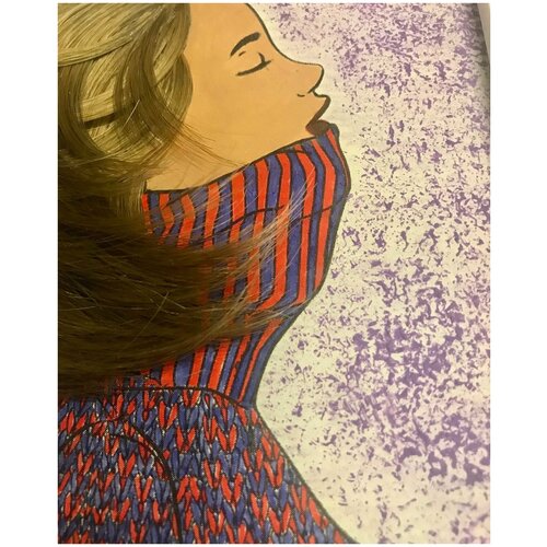 Панно из искусственных волос