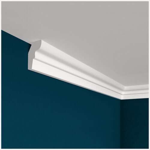 Изображение товара Плинтус потолочный 15х25 мм карниз пенополистирол пластик полистирол Perfect Plus p34-1 метр