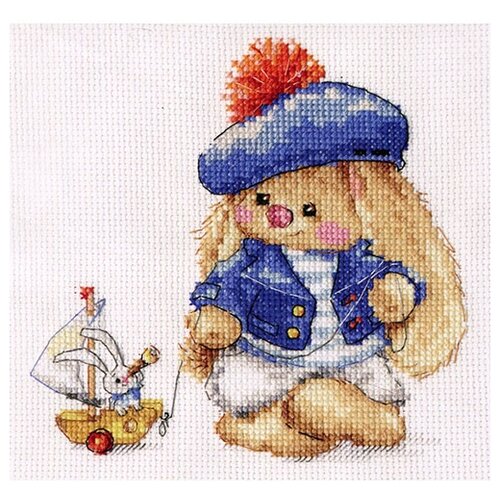 Алиса Набор для вышивания Зайка Ми. Моряк (0-180), синий, 14 х 14 см 0 180 набор для вышивания алиса зайка ми моряк 14 14см