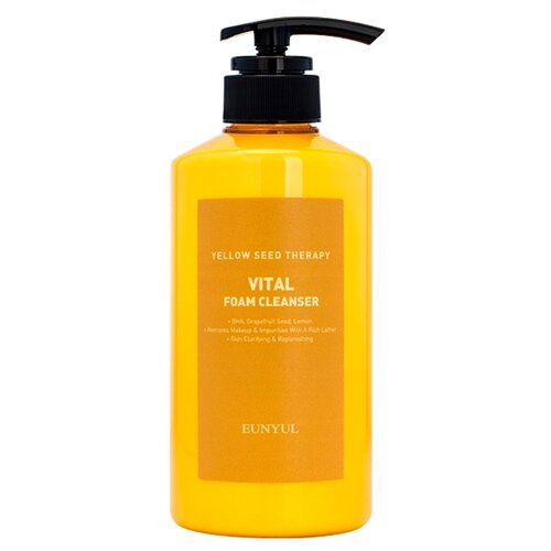 Eunyul пенка для сияния кожи Yellow Seed Therapy Vital Foam Cleanser, 500 мл, 575 г