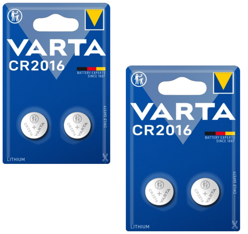 Набор из 4-х батареек литиевых VARTA Professional Electronics CR2016