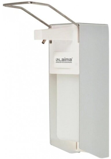 Дозатор для жидкого мыла и антисептика Лайма Laima Professional наливной с локтевым приводом, алюминий, 1 л, 605706