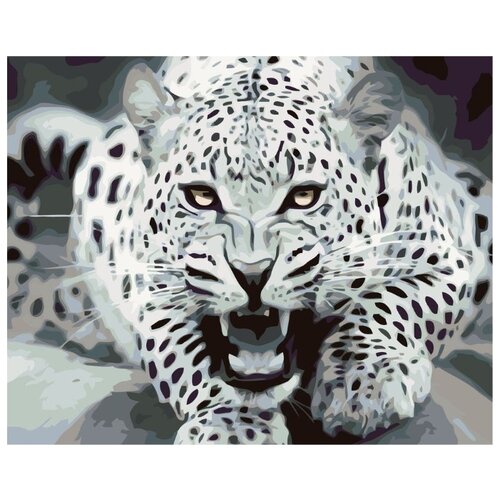 Картина по номерам Ярость леопарда, 40x50 см