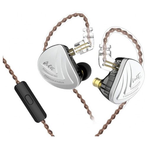 фото Наушники knowledge zenith as16 mic, silver/black