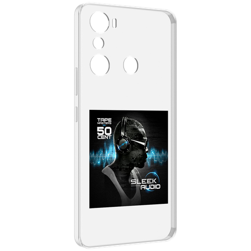 Чехол MyPads 50 Cent - Sleek Audio для Infinix Hot 20i задняя-панель-накладка-бампер
