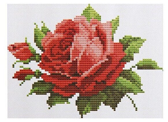 Hua Sheng Industrial Co. Набор для вышивания Роза 26 x 20.5 см (8814)