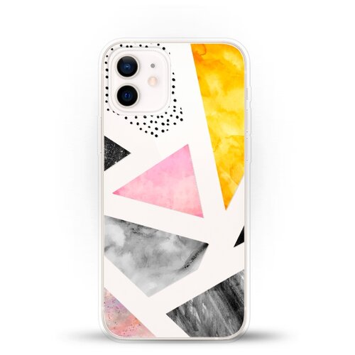 фото Силиконовый чехол мраморные треугольники на apple iphone 12 mini andy & paul