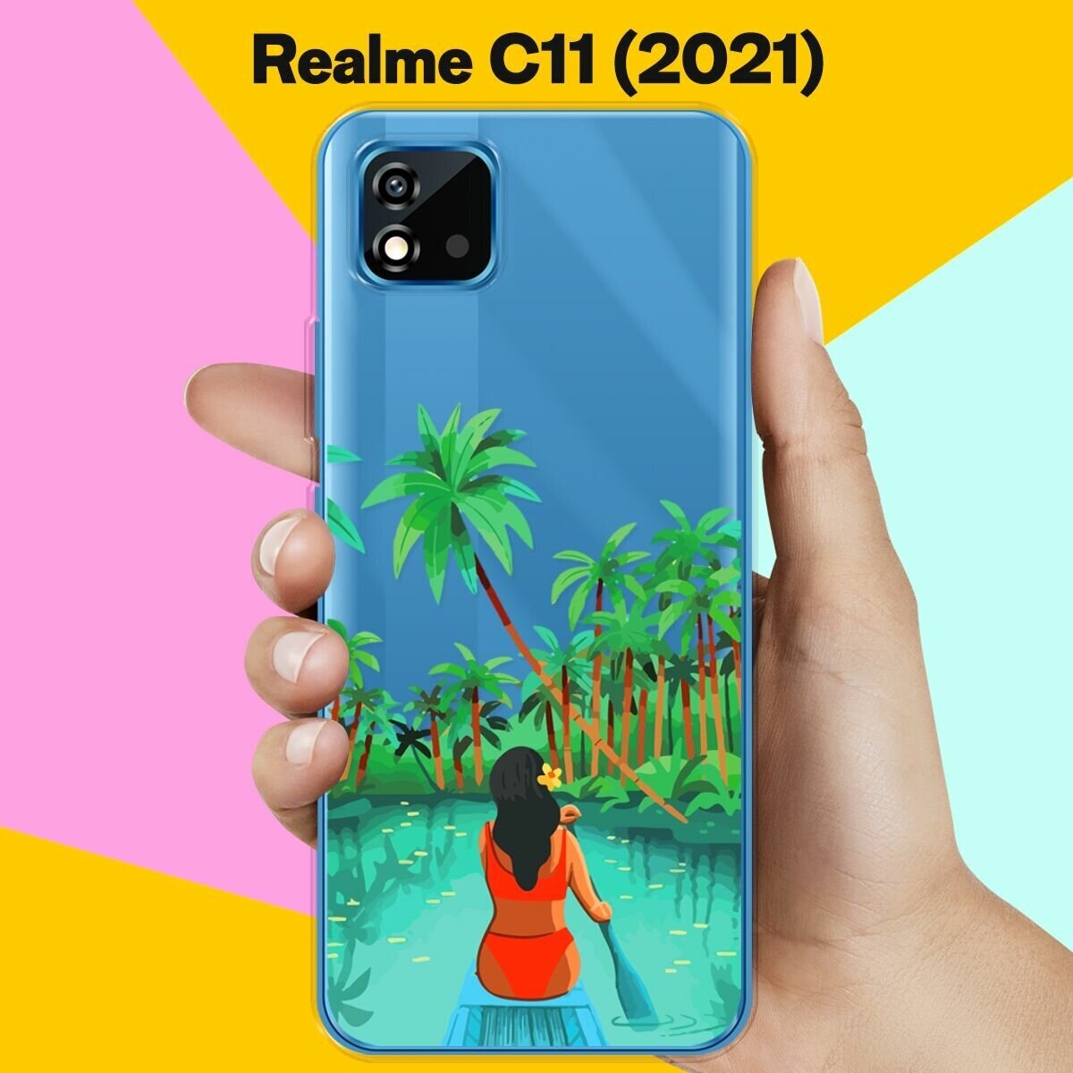 Силиконовый чехол на realme C11 (2021) Пейзаж / для Реалми Ц11 (2021)