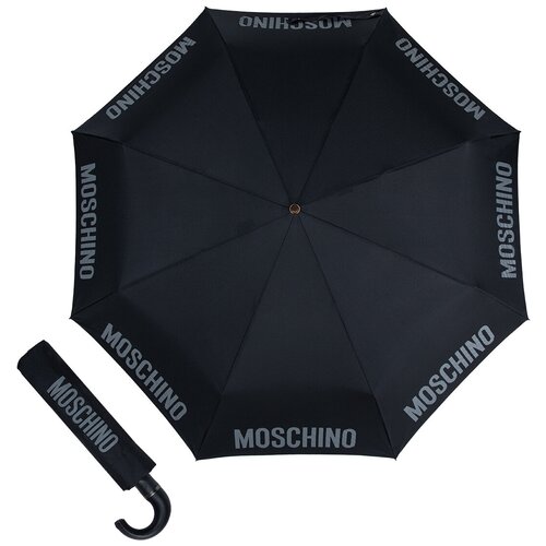 Зонт складной Moschino 8064-ToplessA Logo Black