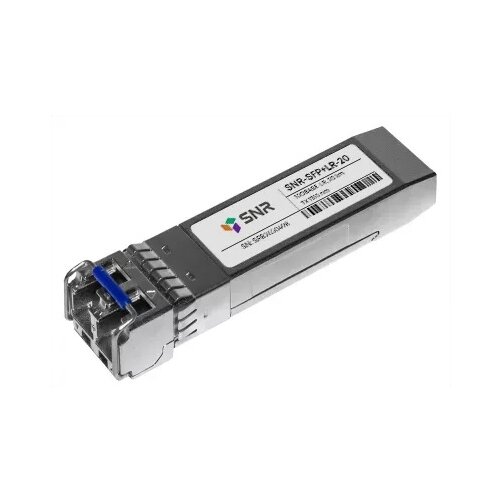 SFP+ трансивер SNR SNR-SFP+LR-20 интерфейсный кабель snr интерфейсный кабель snr snr sfp da 2 вилки кабеля sfp длина кабеля 2м