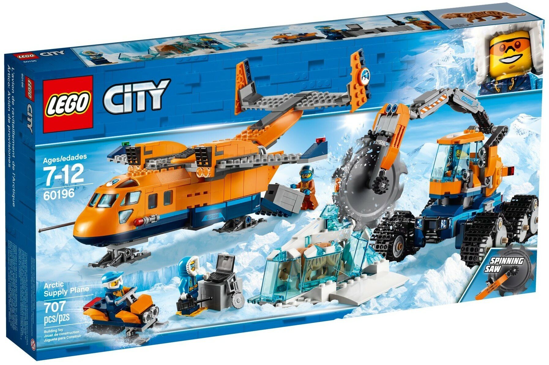 Конструктор LEGO City 60196 Арктический грузовой самолет
