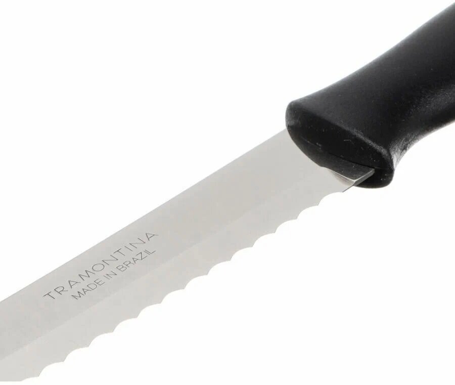 Нож Tramontina для хлеба Athus 16,5см, черная ручка (871-162)