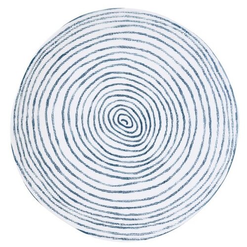 фото Тарелка обеденная (синий с белыми полосками) бриз без инд.упаковки easy life el-r2400_brze