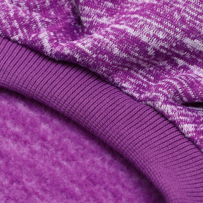 Свитер меланжевый, размер 2XL (ДС 41, ОШ 34, ОГ 55 см) фиолетовый - фотография № 8