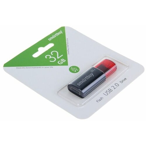 Флешка Click, 32 Гб, USB2.0, чт до 25 Мб/с, зап до 15 Мб/с