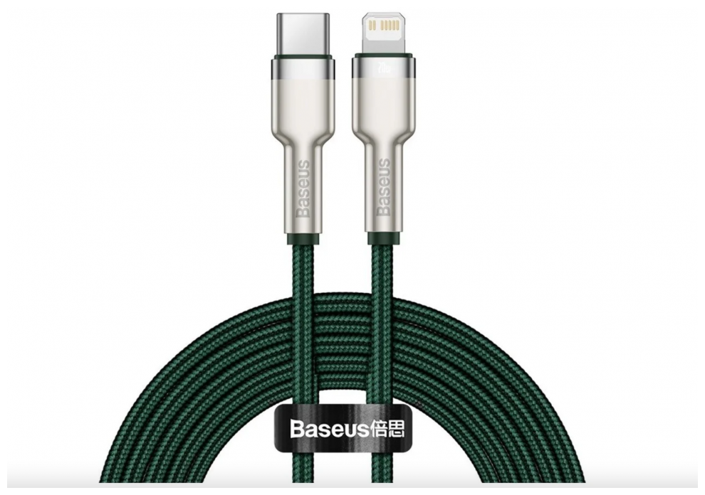 Аксессуар Baseus Cafule Series USB - Lightning 2.4A 2m Green CALJK-B06